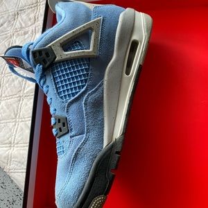 Air Jordan 4 Retro Carolina Sky Blue 6Y University Athletic Sneaker Shoe